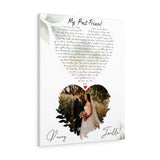 Lyrics -- Joelle & Perry 09.26.2020 -- Canvas 24x30 -- printify
