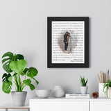 Lyrics Song -- Black framed poster/ 11"x14" -- Bradon & Jessica