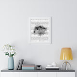 Lyrics -- Brian and Anna 05.18.19 -- White framed 16x20 -- Printify