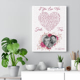 Lyrics Song -- Canvas 12"X16" -- Tony - Sheila July 6, 2002