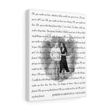 Lyrics -- Joseph & Kristina 08.05.2022 -- Canvas 11x14 -- Printify