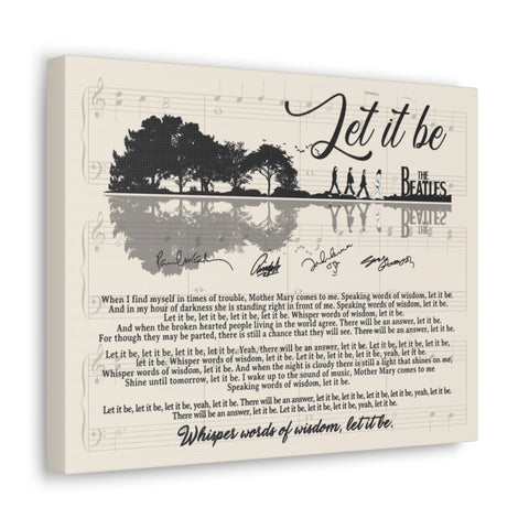 Canvas Gallery Wraps Printify 14x11 1.25 - Let It Be - Design 2