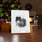 Lyrics -- The Smiths -- Canvas 24x30 -- Printify