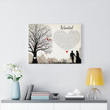 Music Lyrics Song --  Canvas 18"X24" -- Wanted (Hunter Hays)