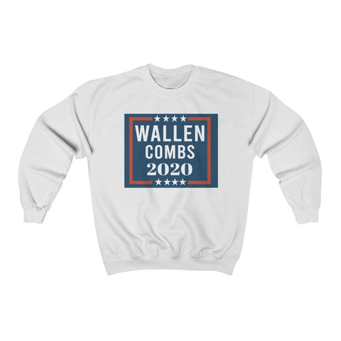 Wallen Combs 20 -- Unisex Crewneck Sweatshirt -- White -- 2.1 -- printify (monster)