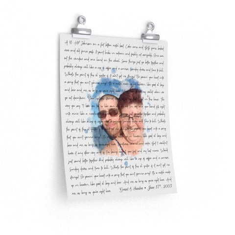 Song Poster -- Grant & Sandra June 17, 2005 -- 11x14 -- Printify