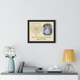 Printify Black Framed 20x16 Poster - Yvonne& Michael - Happy 6th Year Anniversary - When You Kiss Me