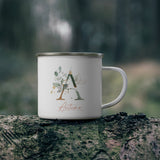 12oz Enamel Camping Mug - Printify - Autumn A - Botanica