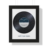 Vinyl -- Ryan & Lindsay 10.16.2020 -- Black framed 11x14 -- Printify