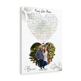Lyrics -- Stacy & Brian 9-6-2008 -- Canvas 18x24 -- Printify