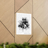 Printify Premium Matte 11x14 Poster - Simple Man 1.3 - Always be you, love Mom Lisa