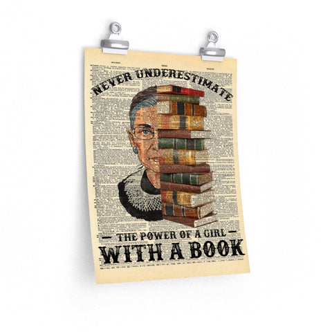 Never Underestimate The Power of A Girl -- 1 -- 11x14 -- Printify