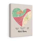 Met Engaged Married -- Canvas 8"x10" -- Nick & Tiffany