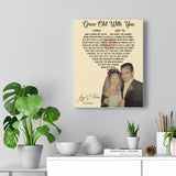 Lyrics -- Jay & Amie 7.27.2002 -- Canvas 11X14 -- PRINTIFY