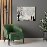 Lyrics -- I Finally Found Someone -- Canvas 30x24 -- Printify