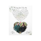 Poster 11x14 Printify - Dan & Kellie 10-15-22 - How long will I love you