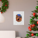 Lyrics -- I Love You Aaron James Riley xoxo -- 11x14 -- Printify