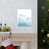 Printify Matte 11x14 Poster - Blue Font 4 - You Are Much More Than a Number