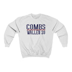 Wallen Combs 20 -- Unisex Crewneck Sweatshirt -- White -- 1.2 -- printify