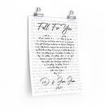 Lyrics Song -- poster/ 11''x14 -- D & Jam Jam  2021