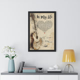 Printify Black Framed 20x30 Poster - In My Life - Design 8