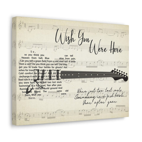 Canvas Gallery Wraps 16x12 Printify - Wish You Were Here - Design 8