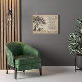 Lyrics -- Keeper of the Stars  -- style 3 new -- Canvas 24x18 -- Printify