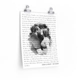 Lyrics Song -- poster/ 11''x14'' --  Josh & Lesley