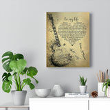 in My Life Lyrics -- Canvas  11"X14" -- 12 -- Printify