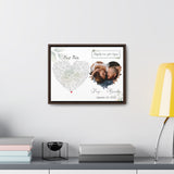 Gifts Poster -- Walnut Framed Canvas Wraps -- Brandon & Paige September 24, 2022