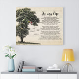 In my Life  -- 37 -- Canvas 24x30 -- Printify