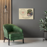 Lyrics Song -- Canvas 18"X24" -- Cecilia Marcelina & Elias George