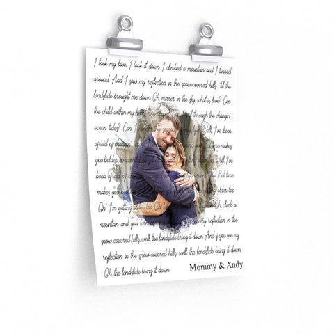 Printify Poster 9x11 - Landslide - Mommy & Andy
