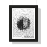 Lyrics Song -- Black Framed poster/ 12”x16” -- Randy & Dinky