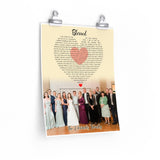 Lyrics Song -- poster/ 11''x14'' -- The Edwards Family