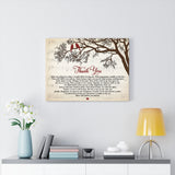 Thank You Lyrics -- Canvas 18"X24" -- 25