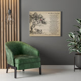 Lyrics -- Wind Beneath My Wings -- Canvas 30x24 -- printify