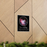 Printify Poster 9x11 - Doc and Wendy S8 Black - The Love Under Sky Nights