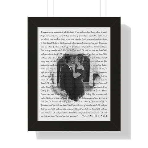 Framed 11x14 Printify - Take Me Home - Paku and Charli
