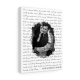 Lyrics Song -- Canvas 11"X14" -- Allie & Carlos