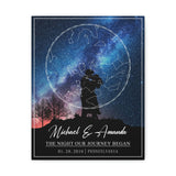 Canvas Gallery Wraps 11x14 Printify - Michael & Amanda - 01.28.2019 Star Map