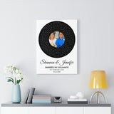 Music Lyrics Song -- Canvas 18"X24" -- Shannon & Jennifer