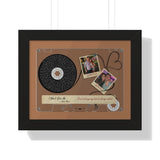 Cassette -- Jeff & Kristy ( It isn't always easy) -- Black framed 11x14 -- Printify