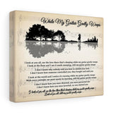 Lyrics -- While my guitar gently weeps -- Canvas 8x10 -- printify