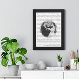Lyrics -- Justin & Brooke 05.11.2012 -- Black Framed 12”x16” -- Printify
