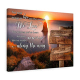 Street sign -- BRADLEY JAMIE OLIVER CHARLIE -- Canvas 18x24 -- Printify