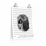 Lyrics -- Nick and Rebecca 10-24-2020 -- 11x14 -- printify
