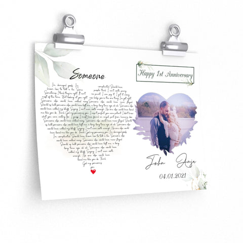 Lyrics -- John & Anja 04-01-2021 -- 9x11 -- Printify