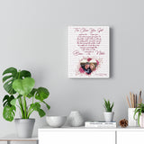 Lyrics -- Beau & Nikki Oct 10 1989 -- Canvas 8x10 -- Printify