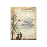 Printify Matte 11x14 Poster - Beautiful Crazy - Design 2